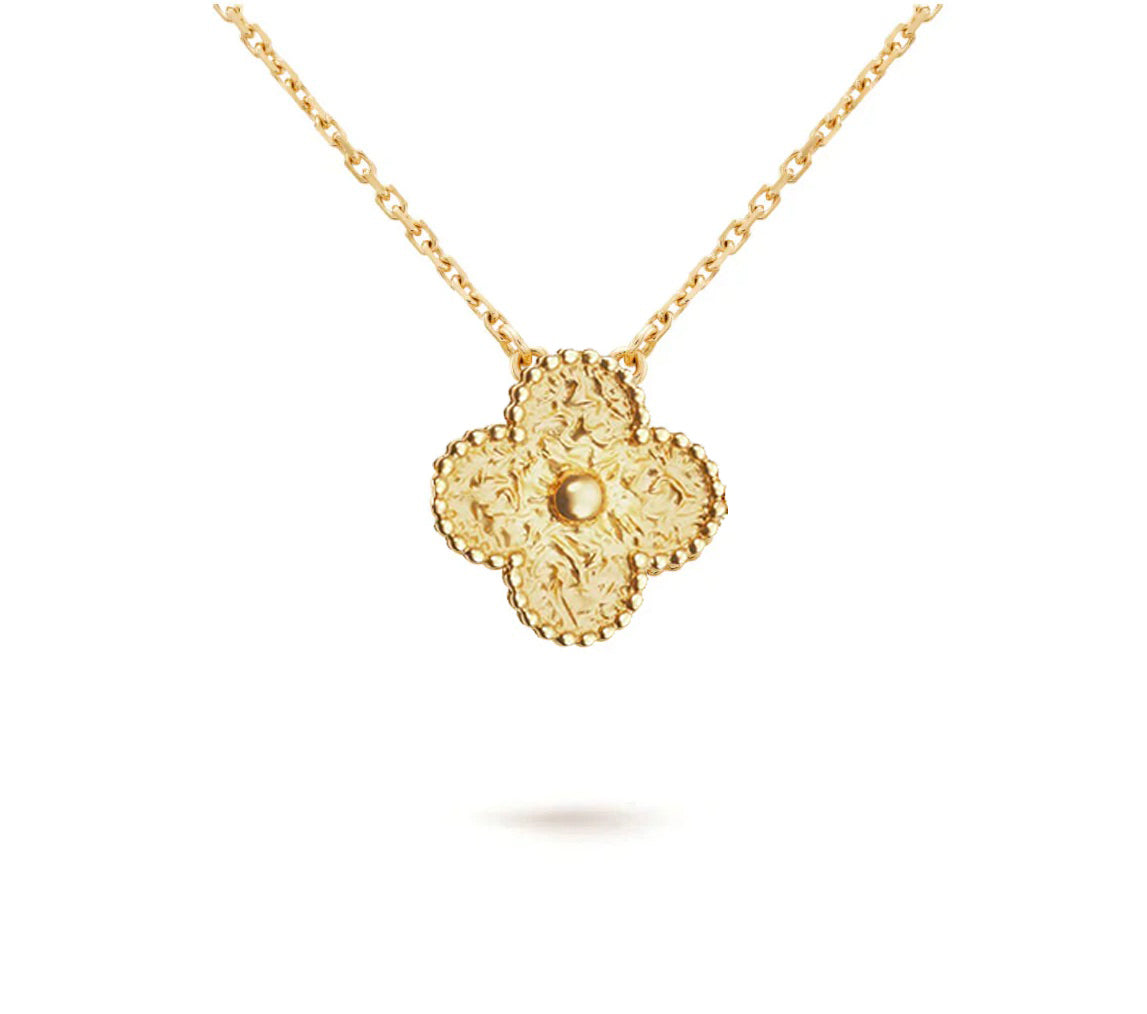 [LunaMar]15MM CLOVER FLOWER PENDANT NECKLACE COLLECTION