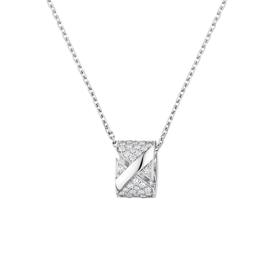 [LunaMar]LIENS EVIDENCE DIAMOND PAVED NECKLACE