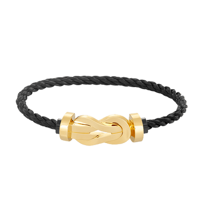 [LunaMar]LARGE 8-FIGURE BUCKLE BRACELET - GOLD