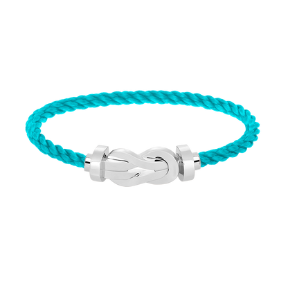 [LunaMar]LARGE 8-FIGURE BUCKLE BRACELET - WHITE GOLD