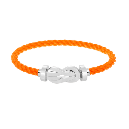 [LunaMar]LARGE 8-FIGURE BUCKLE BRACELET - WHITE GOLD