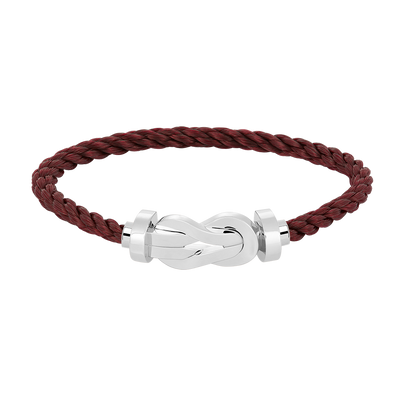 [LunaMar]LARGE 8-FIGURE BUCKLE BRACELET - WHITE GOLD