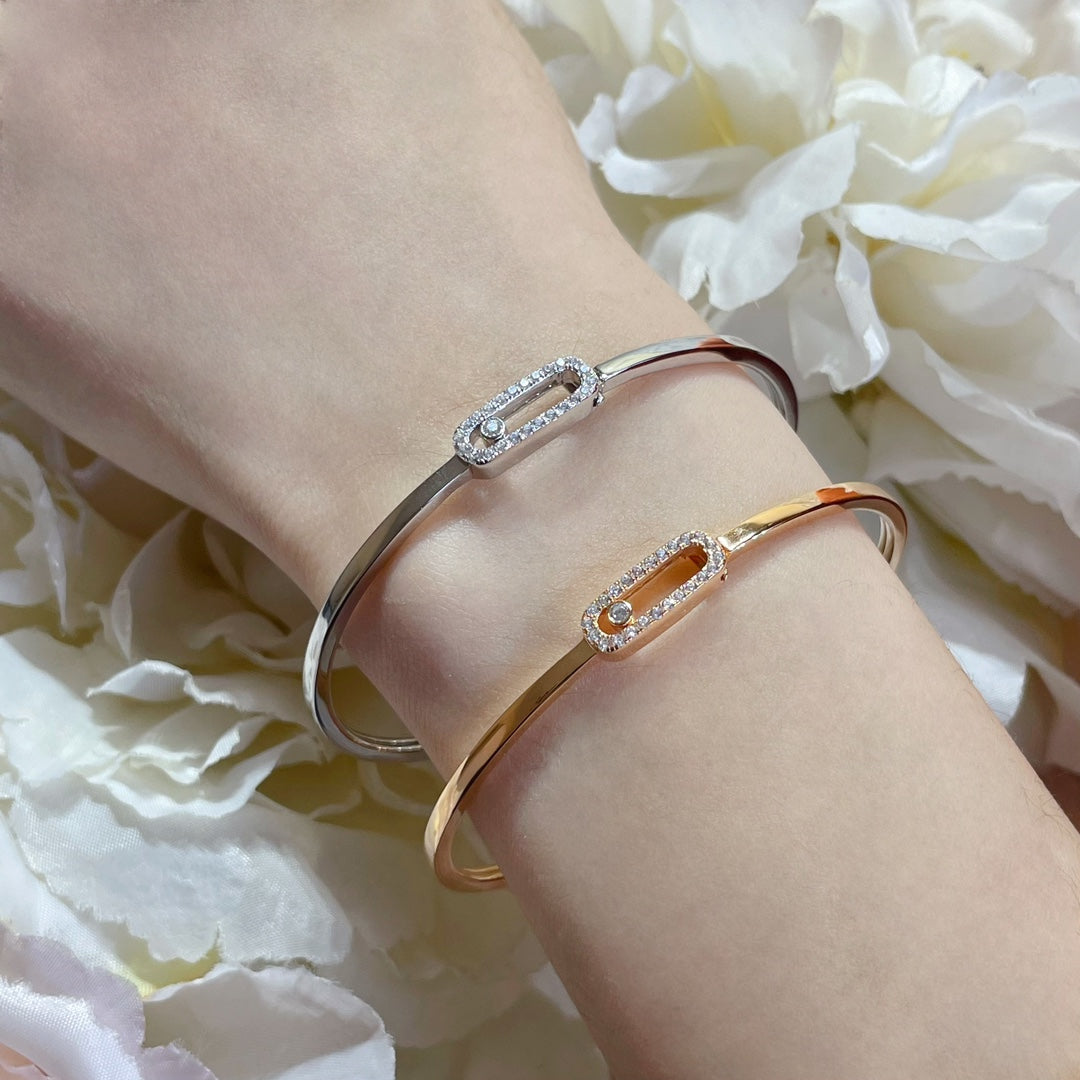 [LunaMar]MOVE UNO PAVÉ FLEX BANGLE (MEDIUM)