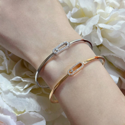 [LunaMar]MOVE UNO PAVÉ FLEX BANGLE (MEDIUM)