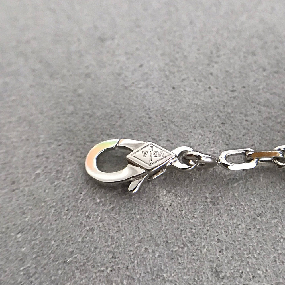 [LunaMar]LUCKY CLOVER 5-MOTIF BRACELET - BLACK OXNY COLLECTION