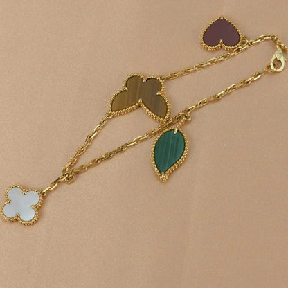 [LunaMar]LUCKY NATURE MULTI-CHARM BRACELET