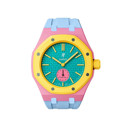 [LunaMar]Royal Oak Pop Exclusive Bioceramic Case & Silicone Strap Mix Color