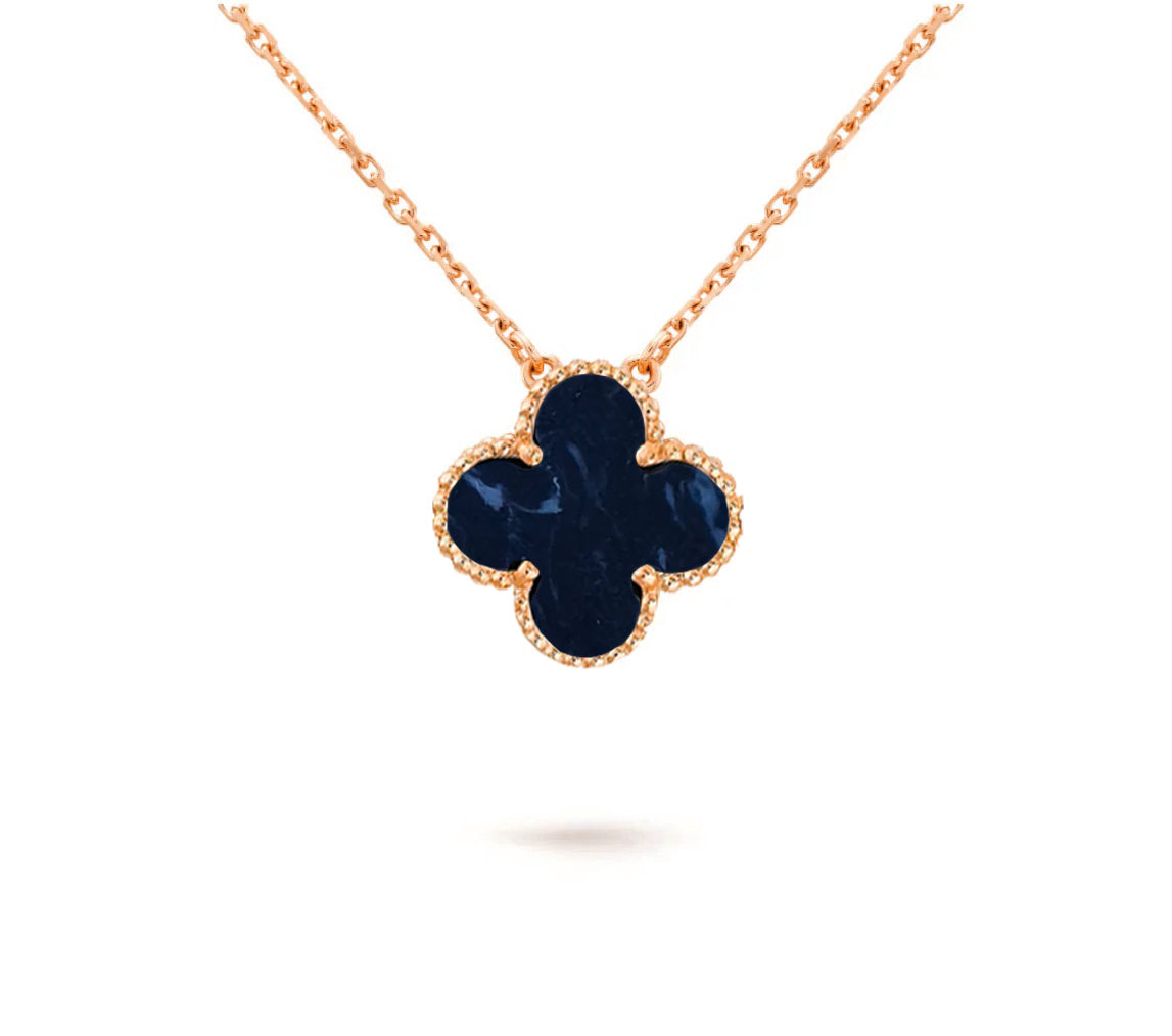 [LunaMar]15MM CLOVER FLOWER PENDANT NECKLACE COLLECTION