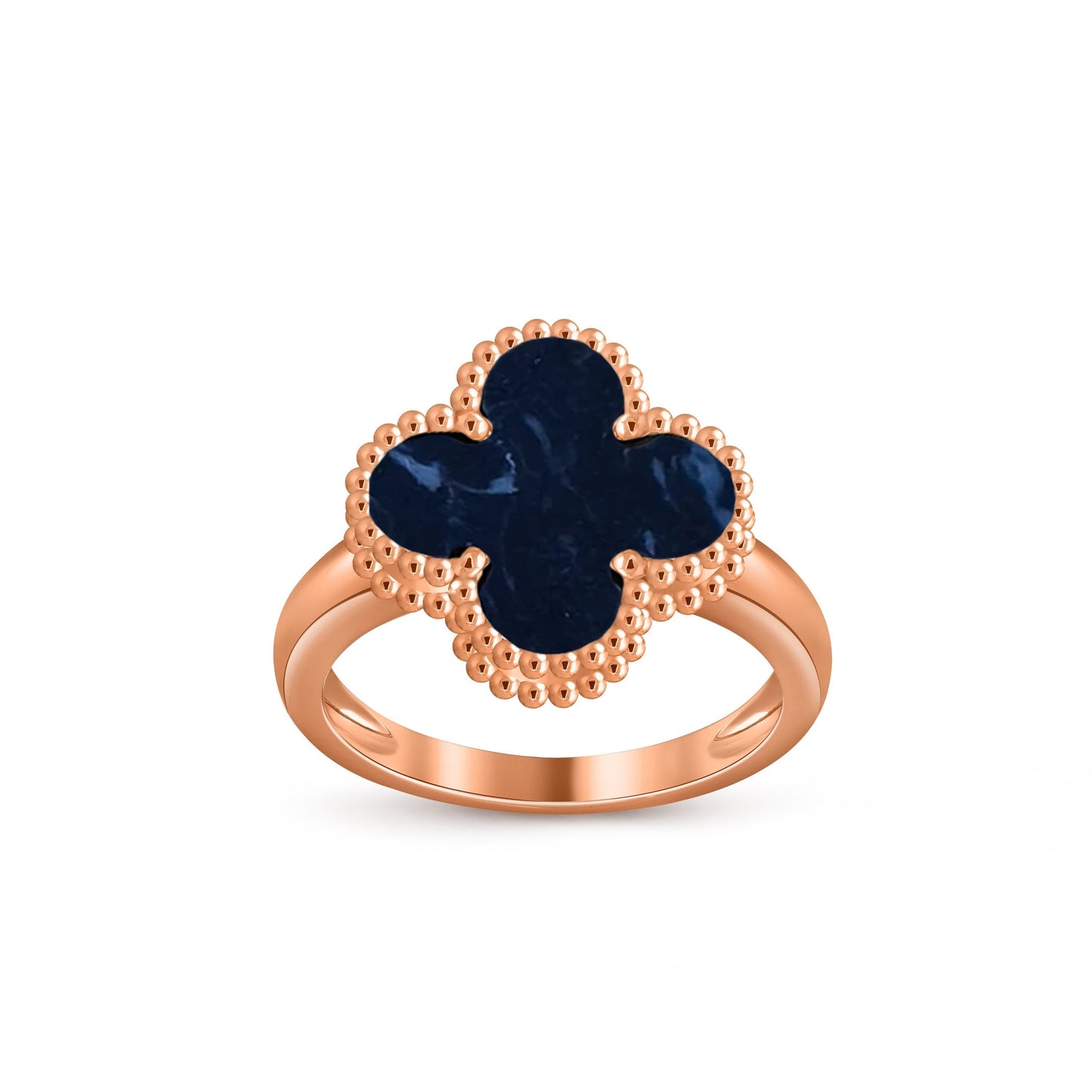 [LunaMar]LUCKY CLOVER VINTAGE ROSE GOLD RING COLLECTION