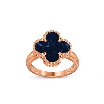 [LunaMar]LUCKY CLOVER VINTAGE ROSE GOLD RING COLLECTION