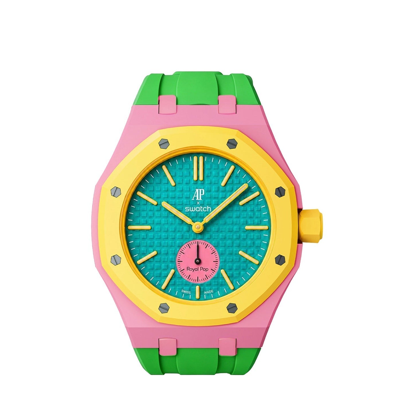 [LunaMar]Royal Oak Pop Exclusive Bioceramic Case & Silicone Strap Mix Color