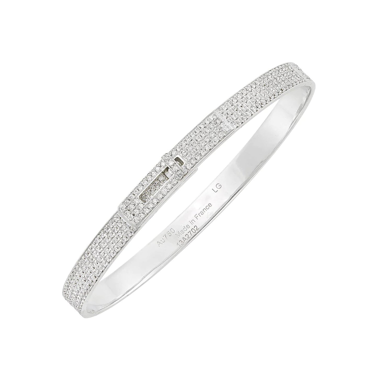 [LunaMar]HM KELLY BRACELET IN SILVER AND FULL PAVE DIAMOND