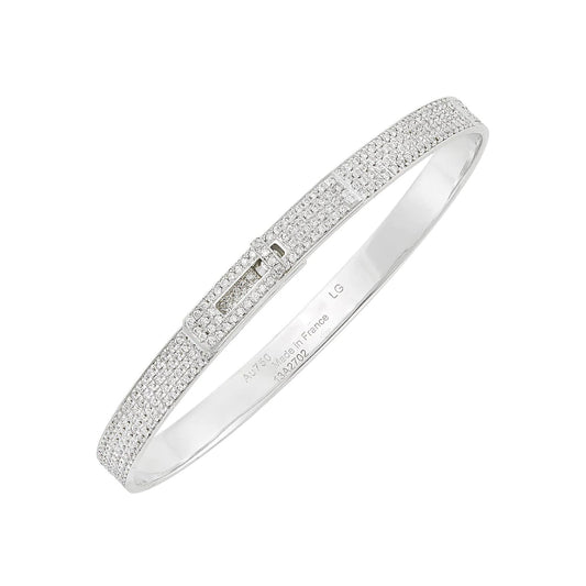 [LunaMar]HM KELLY BRACELET IN SILVER AND FULL PAVE DIAMOND