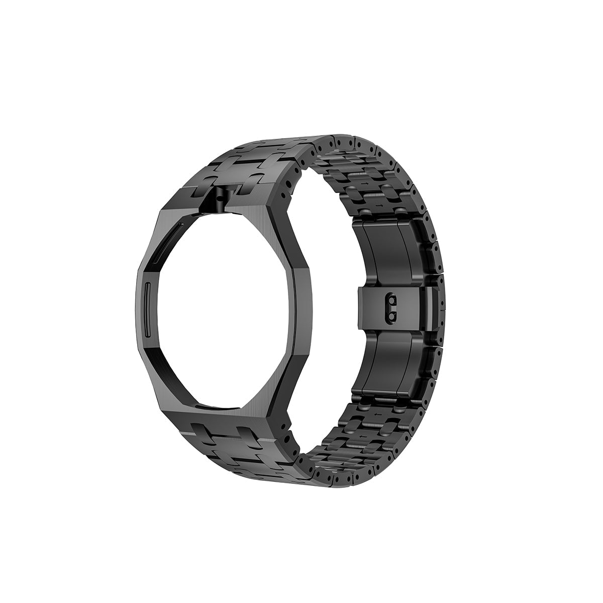 [LunaMar]OAK POP EXCLUSIVE BLACK STEEL STRAP
