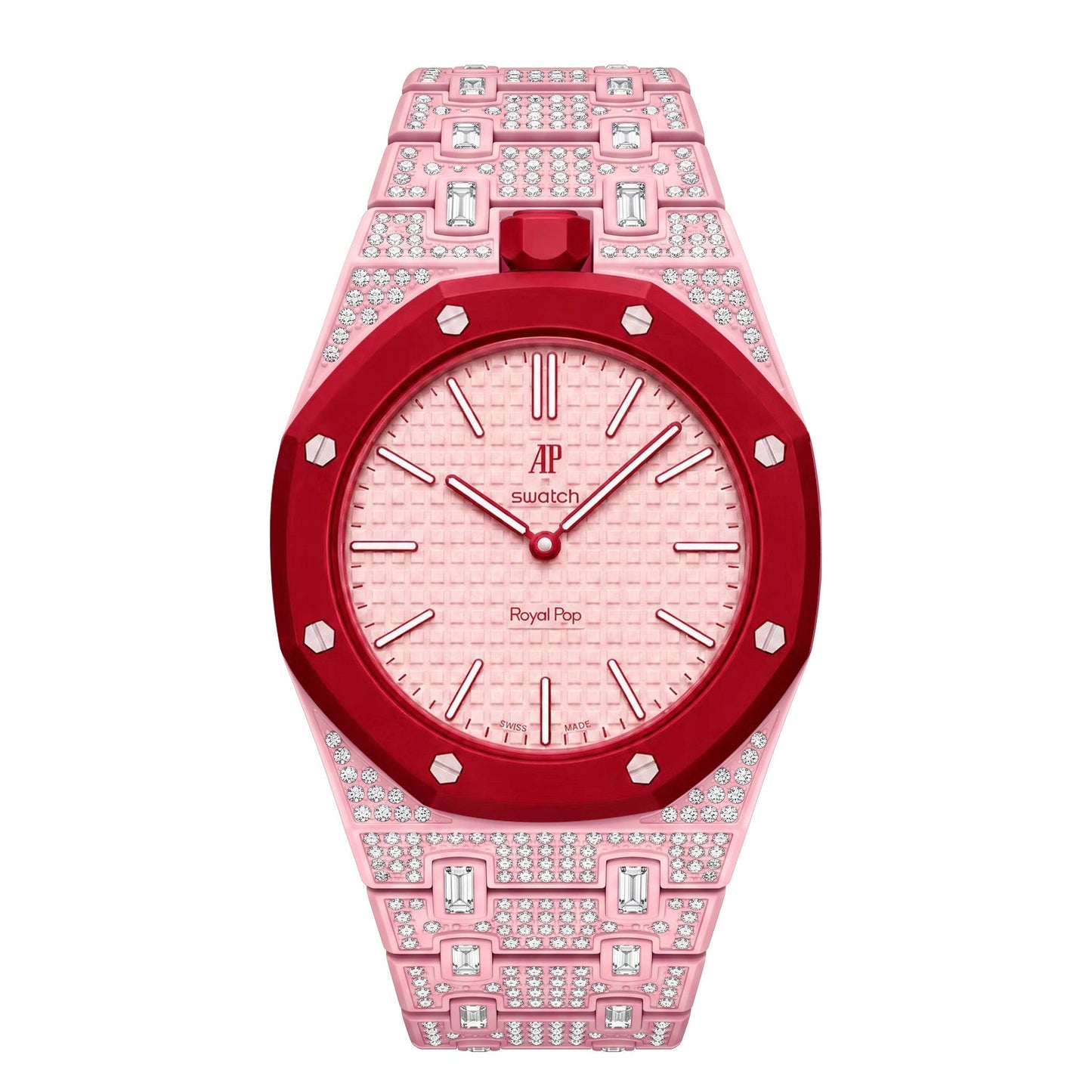 [LunaMar]Royal Oak Pop Exclusive Bioceramic Case & Bioceramic Strap Full Diamond