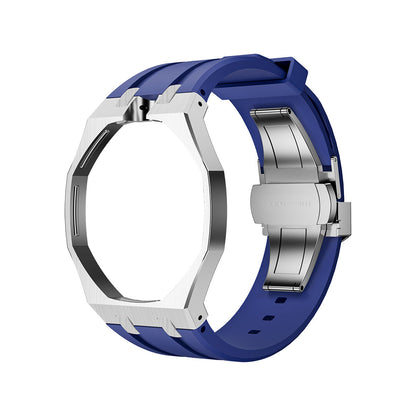 [LunaMar]OAK POP DARK BLUE STEEL SILICONE STRAP