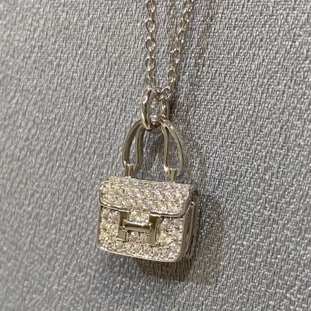 [LunaMar]CONSTANCE PEDANT DIAMOND NECKLACE