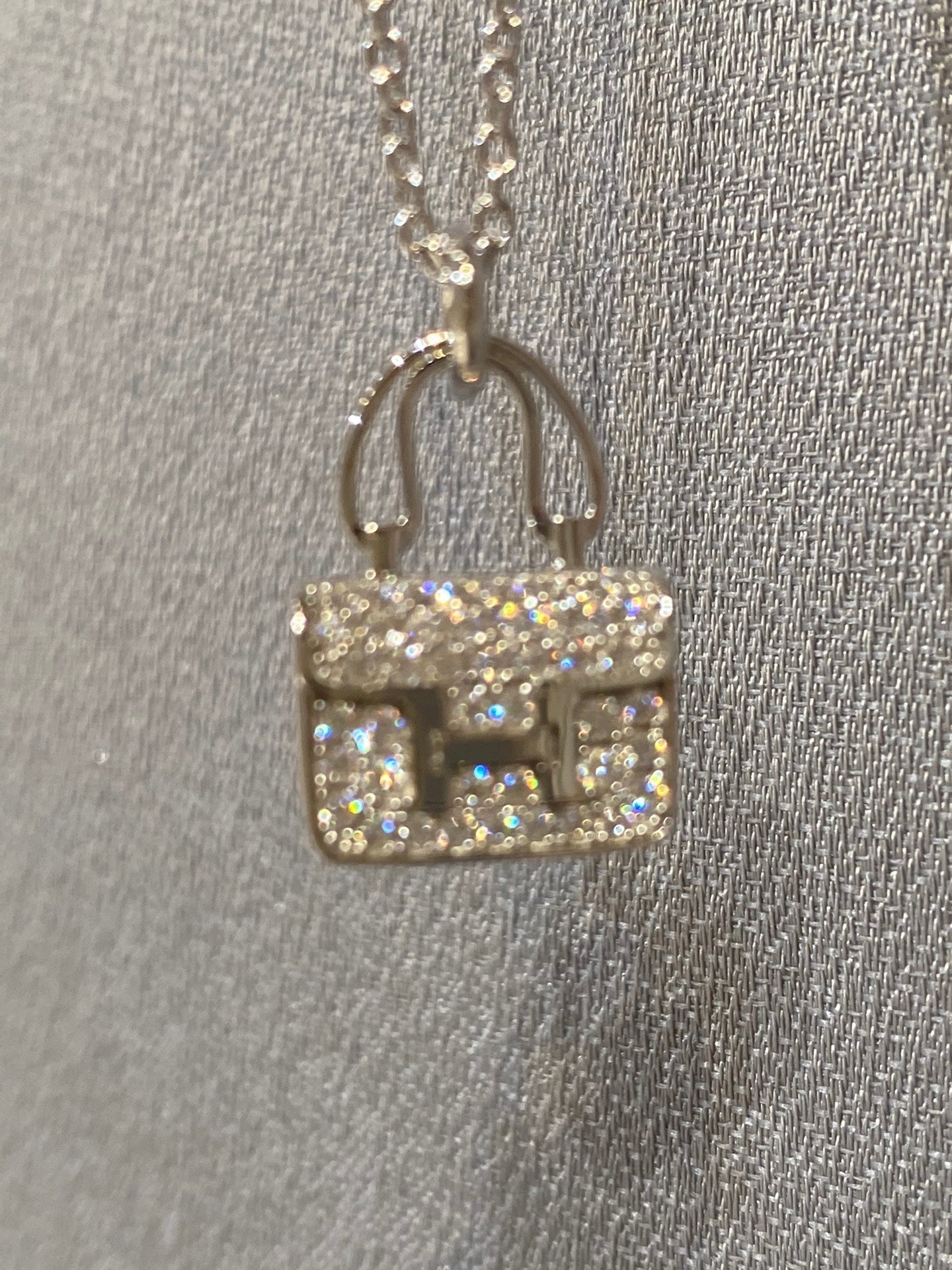 [LunaMar]CONSTANCE PEDANT DIAMOND NECKLACE