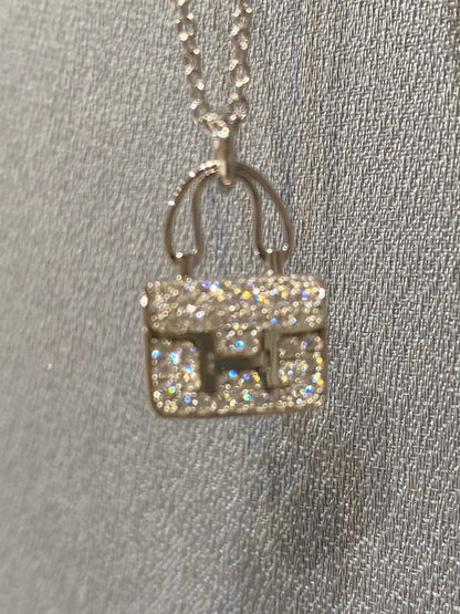 [LunaMar]CONSTANCE PEDANT DIAMOND NECKLACE