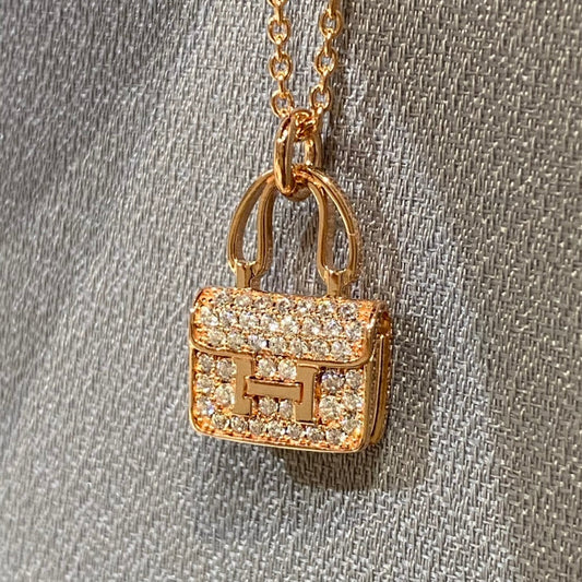 [LunaMar]CONSTANCE PEDANT DIAMOND NECKLACE