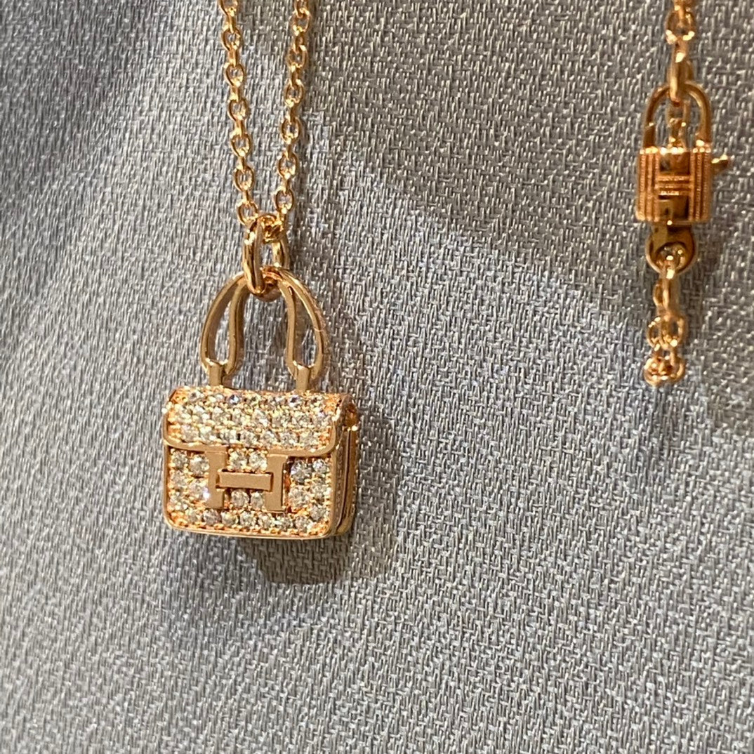 [LunaMar]CONSTANCE PEDANT DIAMOND NECKLACE