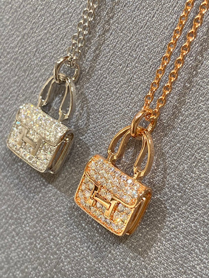 [LunaMar]CONSTANCE PEDANT DIAMOND NECKLACE