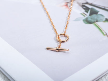 [LunaMar]ECHAPPEE NECKLACE ROSE GOLD