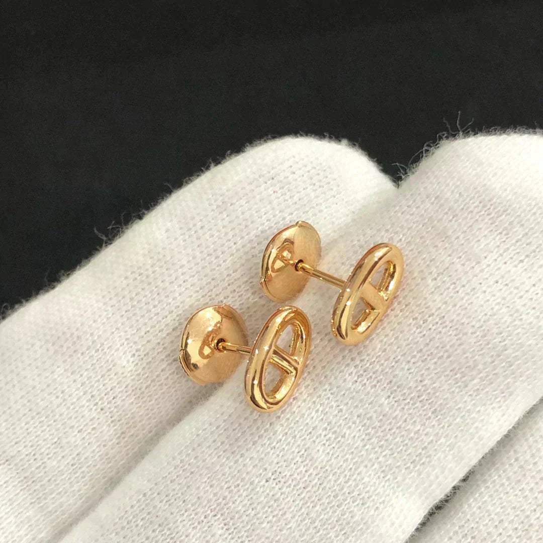 [LunaMar]CHAINE SMALL EARRINGS GOLD AND SILVER