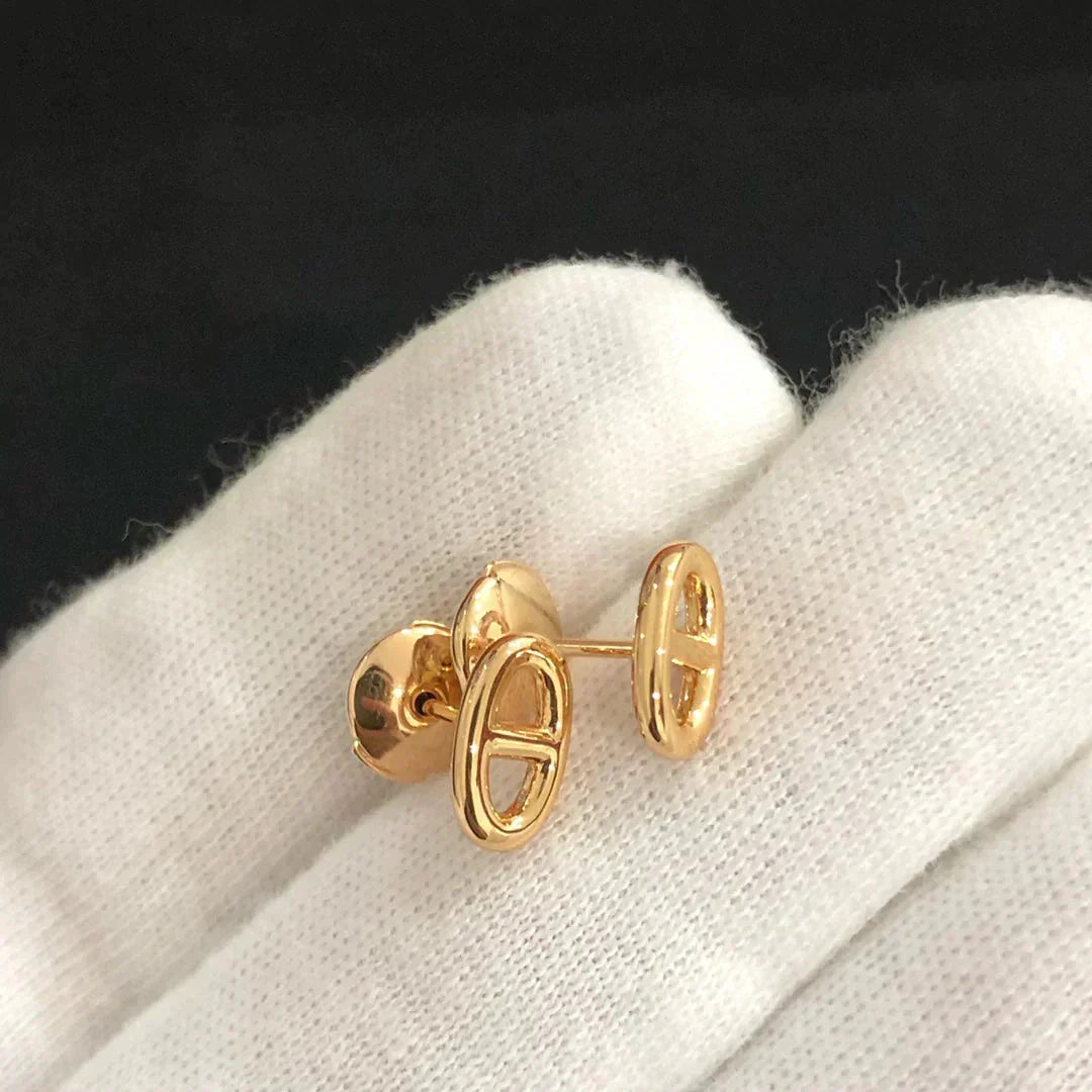 [LunaMar]CHAINE SMALL EARRINGS GOLD AND SILVER