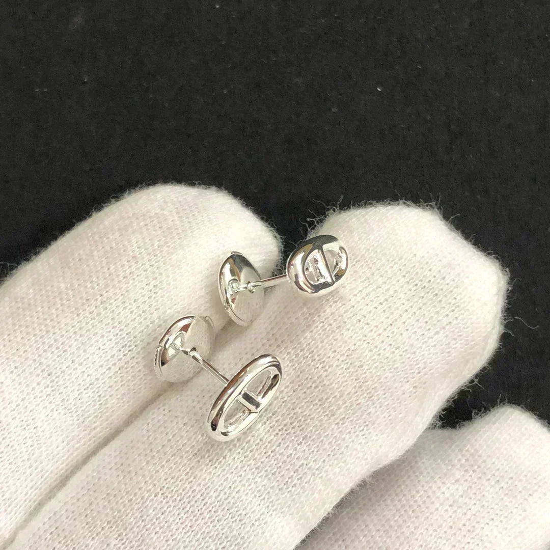 [LunaMar]CHAINE SMALL EARRINGS GOLD AND SILVER