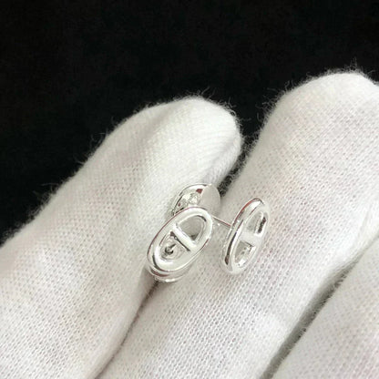 [LunaMar]CHAINE SMALL EARRINGS GOLD AND SILVER