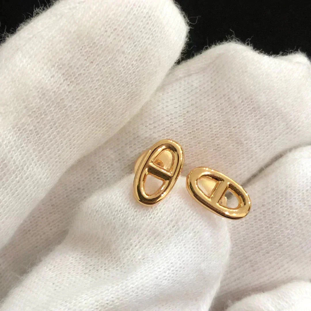 [LunaMar]CHAINE SMALL EARRINGS GOLD AND SILVER