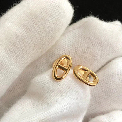 [LunaMar]CHAINE SMALL EARRINGS GOLD AND SILVER