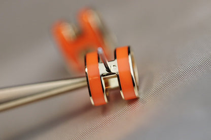 [LunaMar]MINI POP H EARRINGS ORANGE