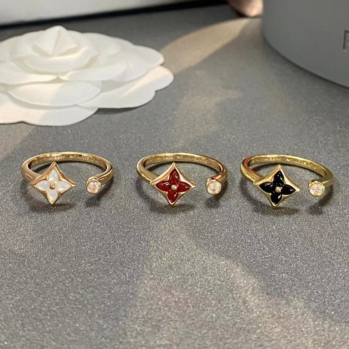 [LunaMar]STAR 1 DIAMOND OPEN RING