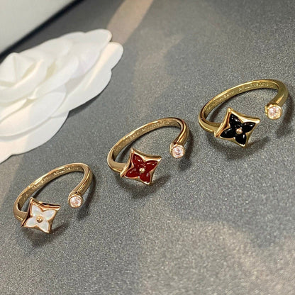 [LunaMar]STAR 1 DIAMOND OPEN RING