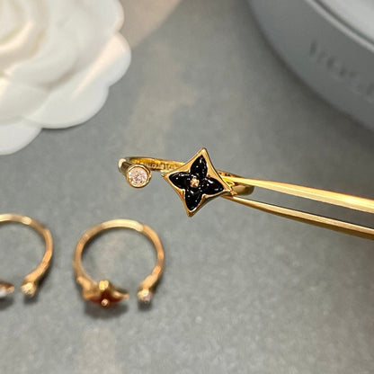 [LunaMar]STAR 1 DIAMOND OPEN RING