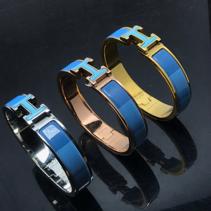[LunaMar]H BRACELET BLUE RAINBOW CERAMIC
