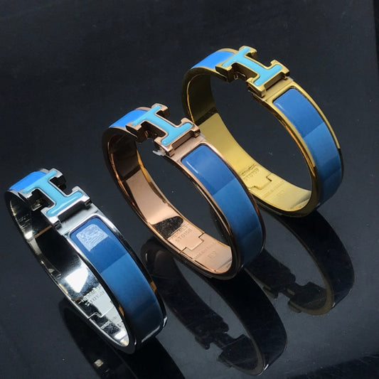 [LunaMar]H BRACELET BLUE RAINBOW CERAMIC