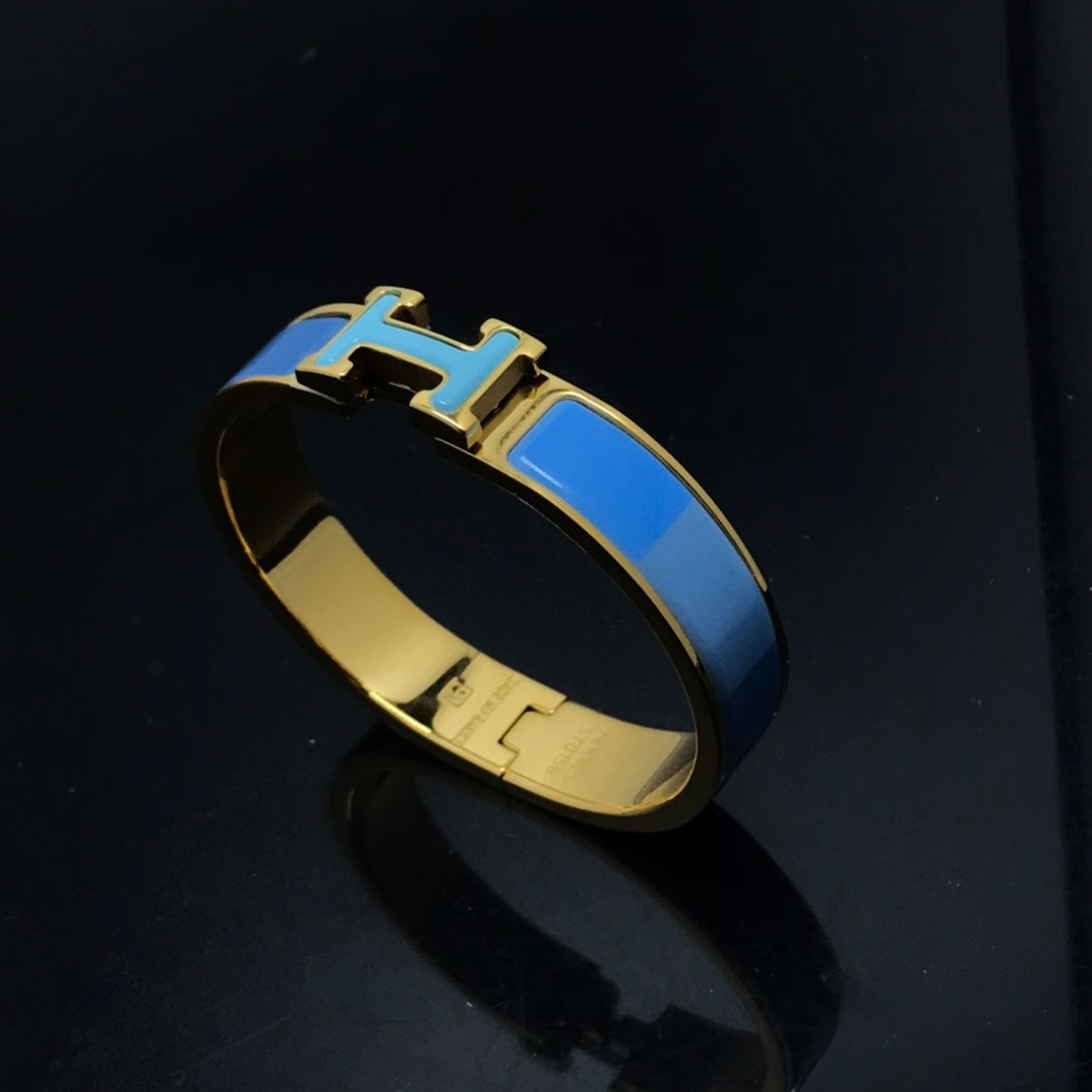 [LunaMar]H BRACELET BLUE RAINBOW CERAMIC