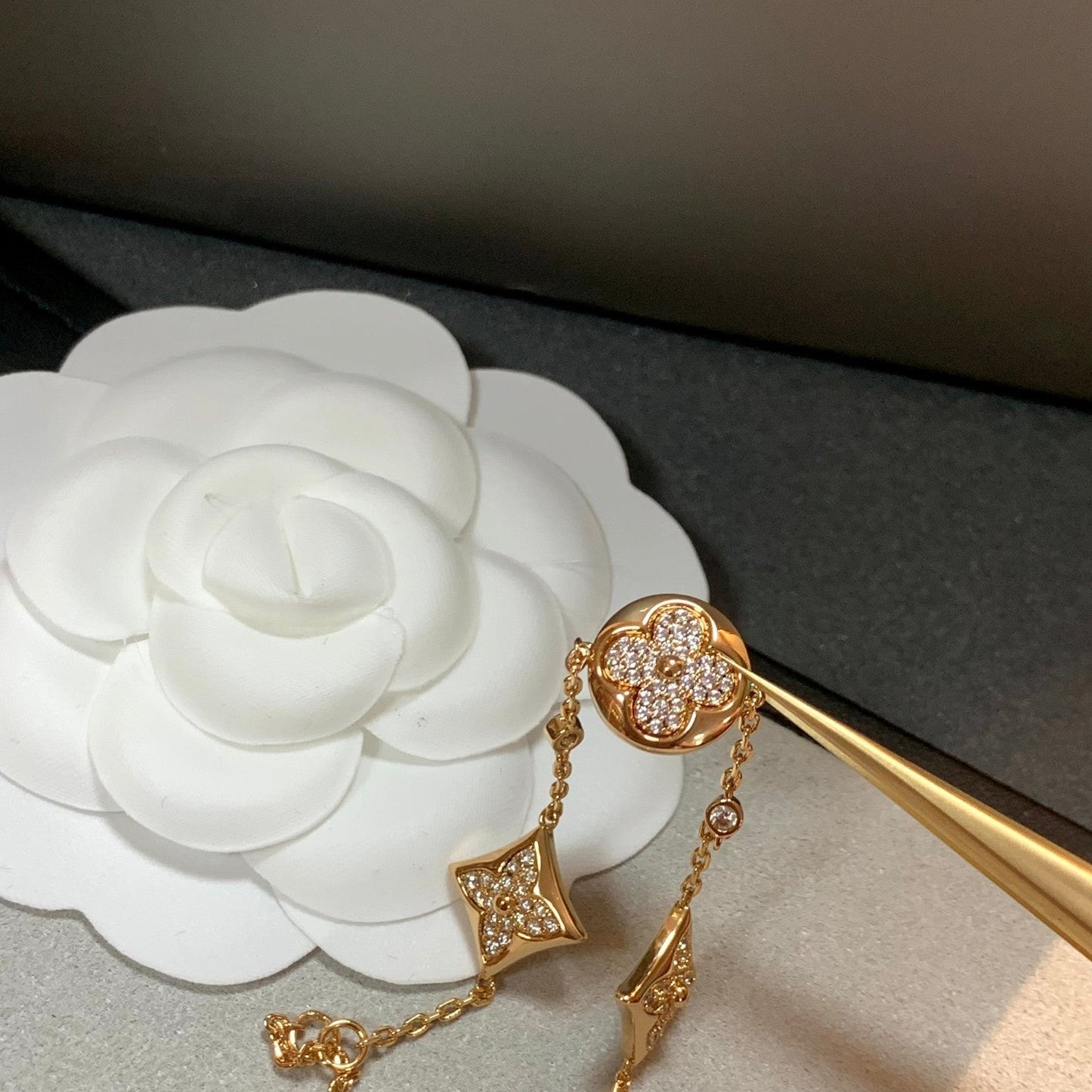 [LunaMar]STAR AND SUN 4 MOTIFS GOLD DIAMONDS BRACELET