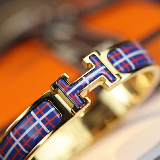 [LunaMar]H TARTAN BRACELET 12MM