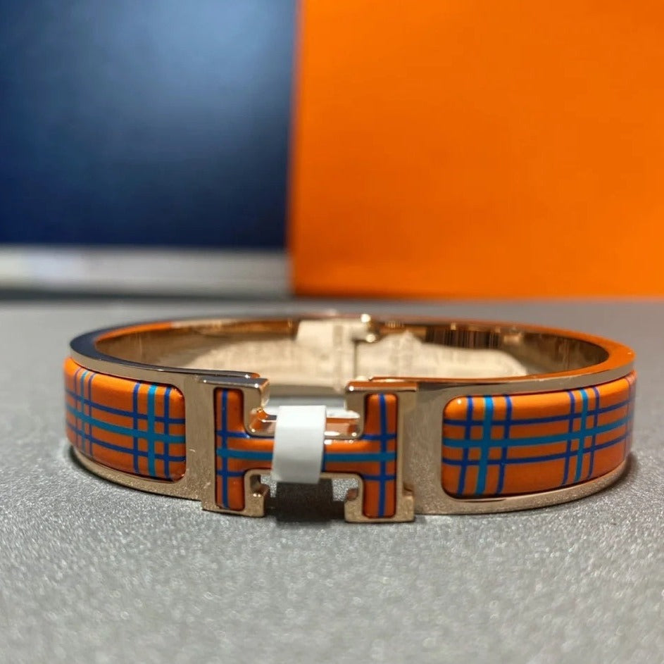 [LunaMar]H TARTAN BRACELET 12MM