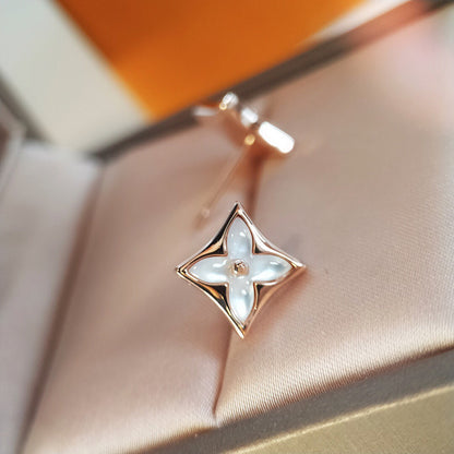 [LunaMar]STAR MOP ROSE GOLD EARRINGS