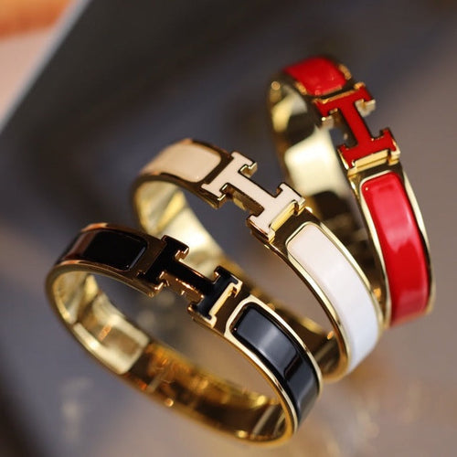[LunaMar]H BRACELET 12MM GOLD