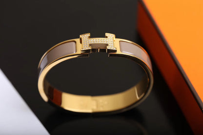 [LunaMar]H BRACELET GOLD DIAMOND
