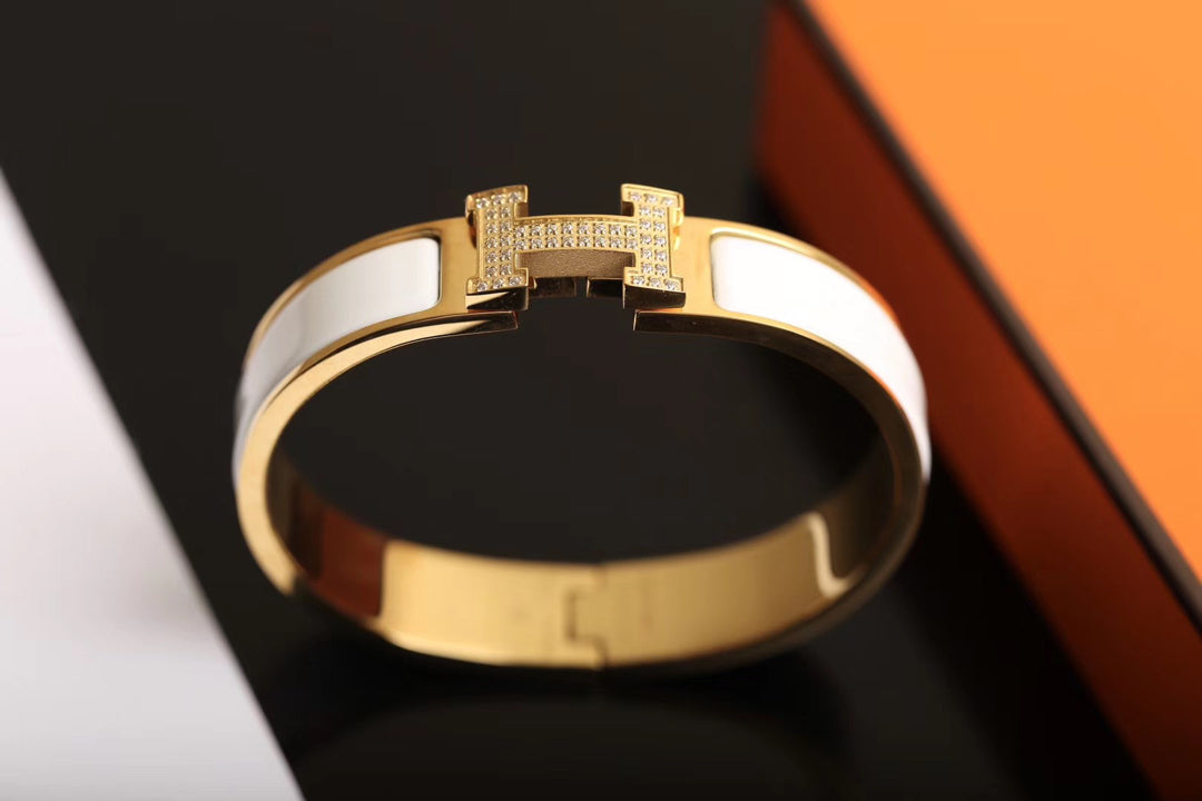 [LunaMar]H BRACELET GOLD DIAMOND