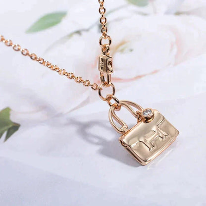 [LunaMar]AMULETTE PEDANT ROSE GOLD NECKLACE