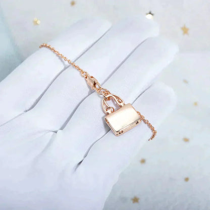 [LunaMar]AMULETTE PEDANT ROSE GOLD NECKLACE