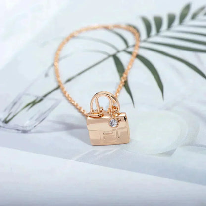 [LunaMar]AMULETTE PEDANT ROSE GOLD NECKLACE